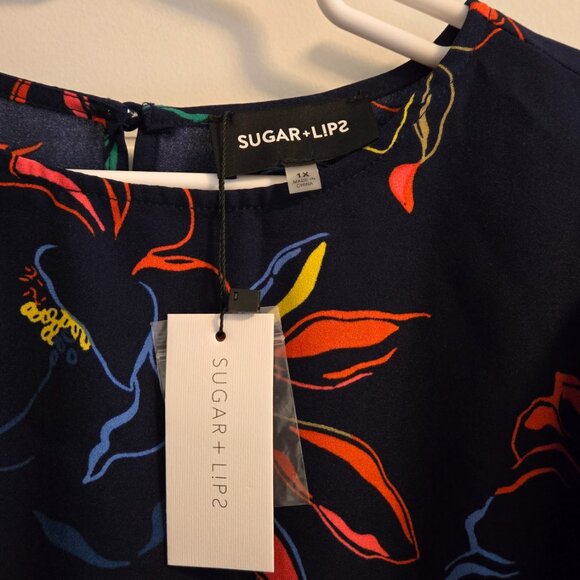 SUGAR LIPS ABSTRACT DRESS NWT - Picture 2 of 3